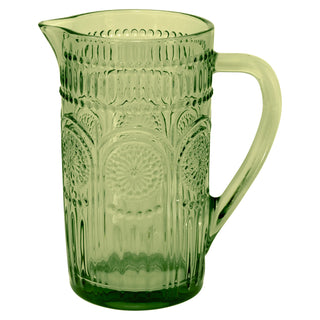 Codi Glass Pitcher - Olive Green