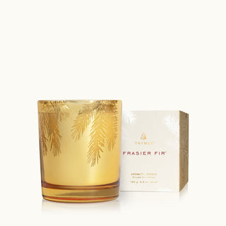 Thymes Frasier Fir Gilded Gold Poured Candle 6.5oz