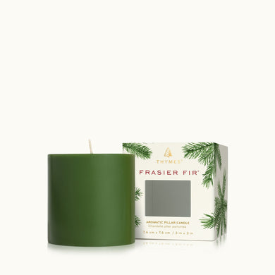 Thymes Frasier Fir Pillar Candle Small