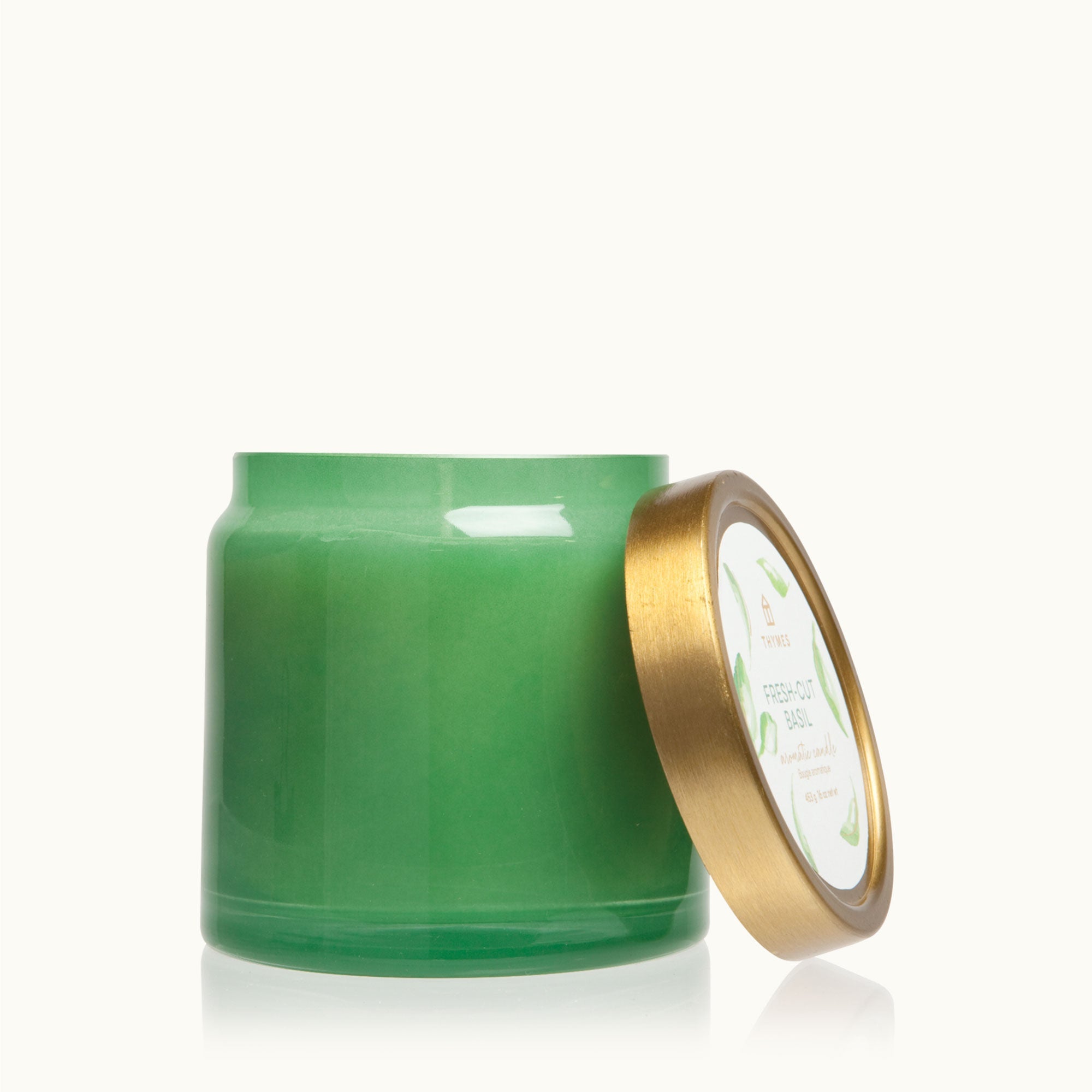 Thymes Fresh-Cut Basil Statement Poured Candle