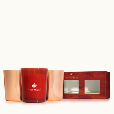 Thymes Simmered Cider Aromatic Votive Trio