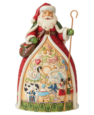 Jim Shore: Twelve Days of Christmas Santa Figurine