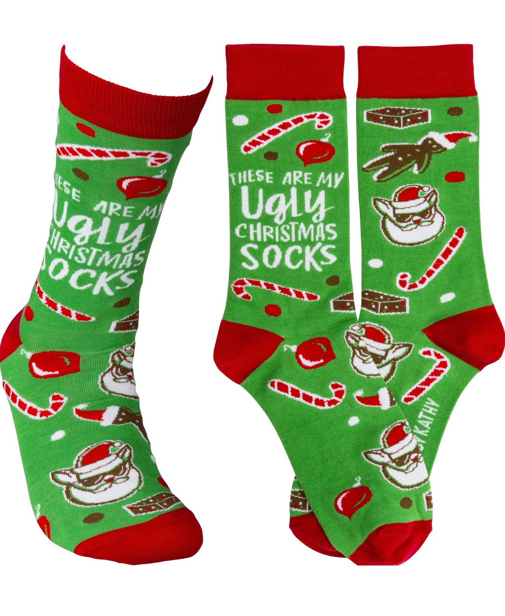 These Are My Ugly Christmas Socks