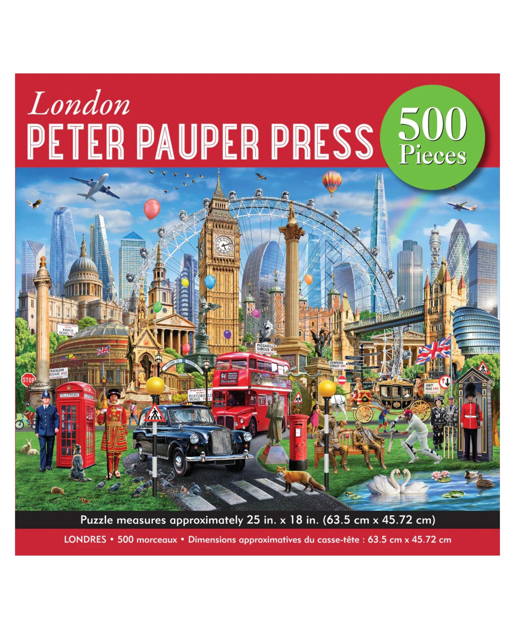 Peter Pauper Press London 500 Piece Jigsaw Puzzle