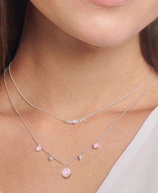 Thomas Sabo Silver Vintage Rose Opal Necklace