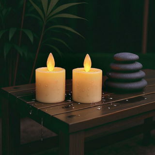 Ivory LED Votive Candle 2p Set