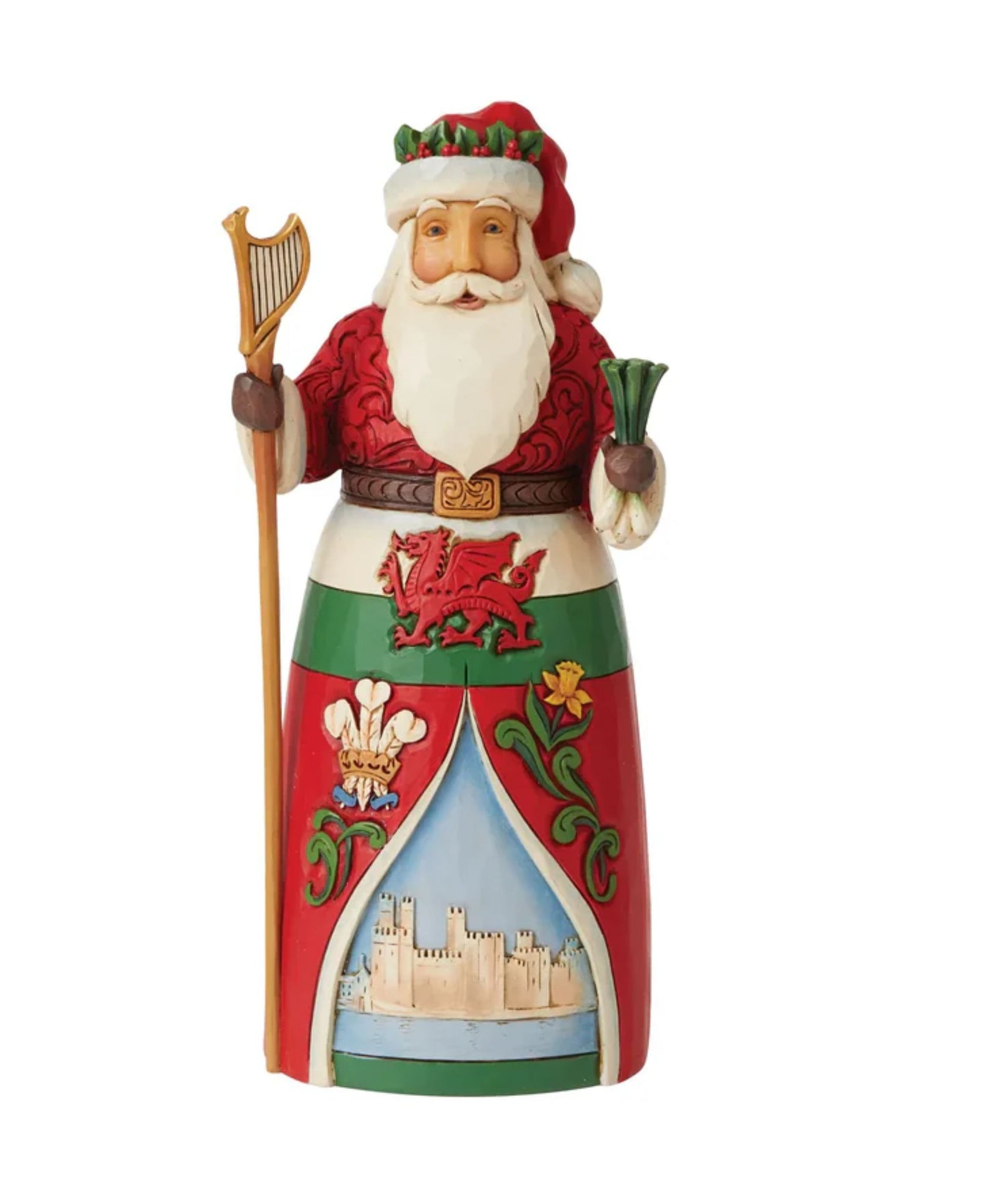 Jim Shore Santas Around The World: Welsh Santa Figurine