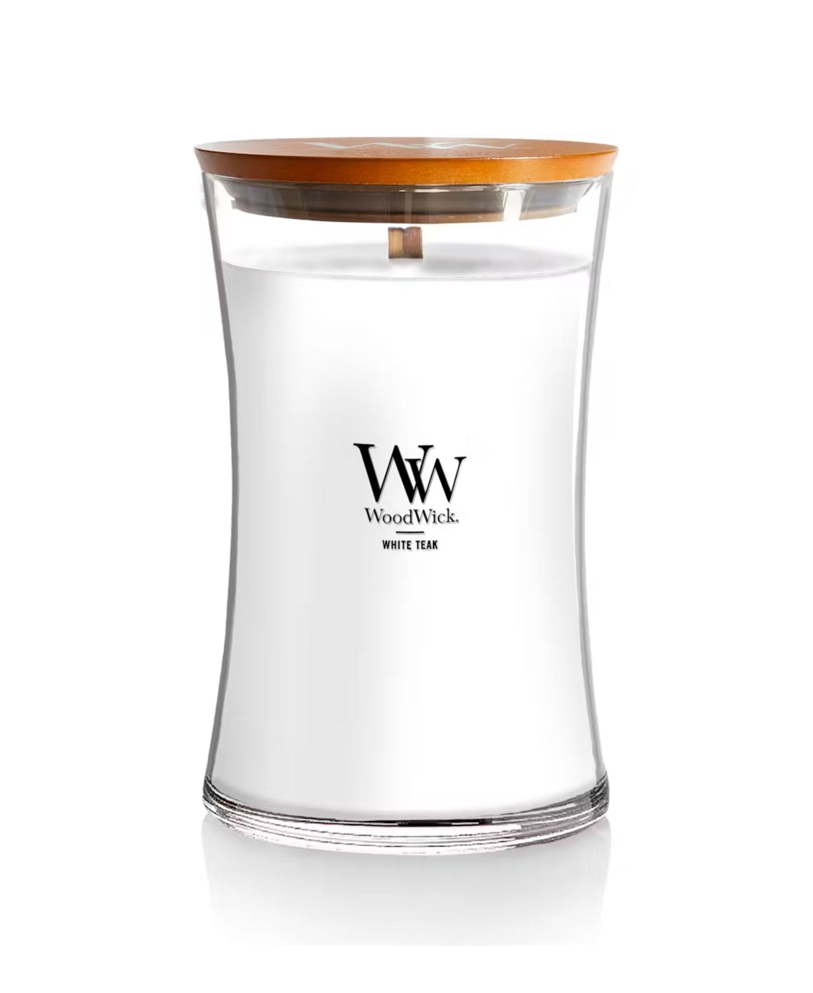 WoodWick White Teak Candle - Large