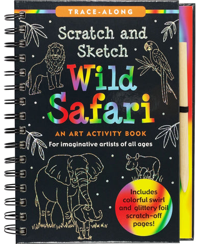 Peter Pauper Press Wild Safari Sketch and Scratch Art