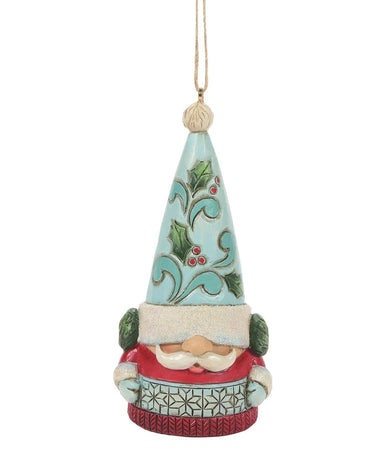 Jim Shore Gnomes: Winter Wonderland Gnome Ornament Wearing Earmuffs