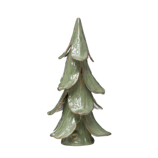 Handmade Stoneware Glaze Large Tree - Mint