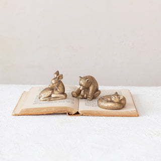 Sleepy Gold Resin Animals - 3 Styles
