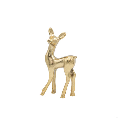 Cast Aluminum Small Gold Deer