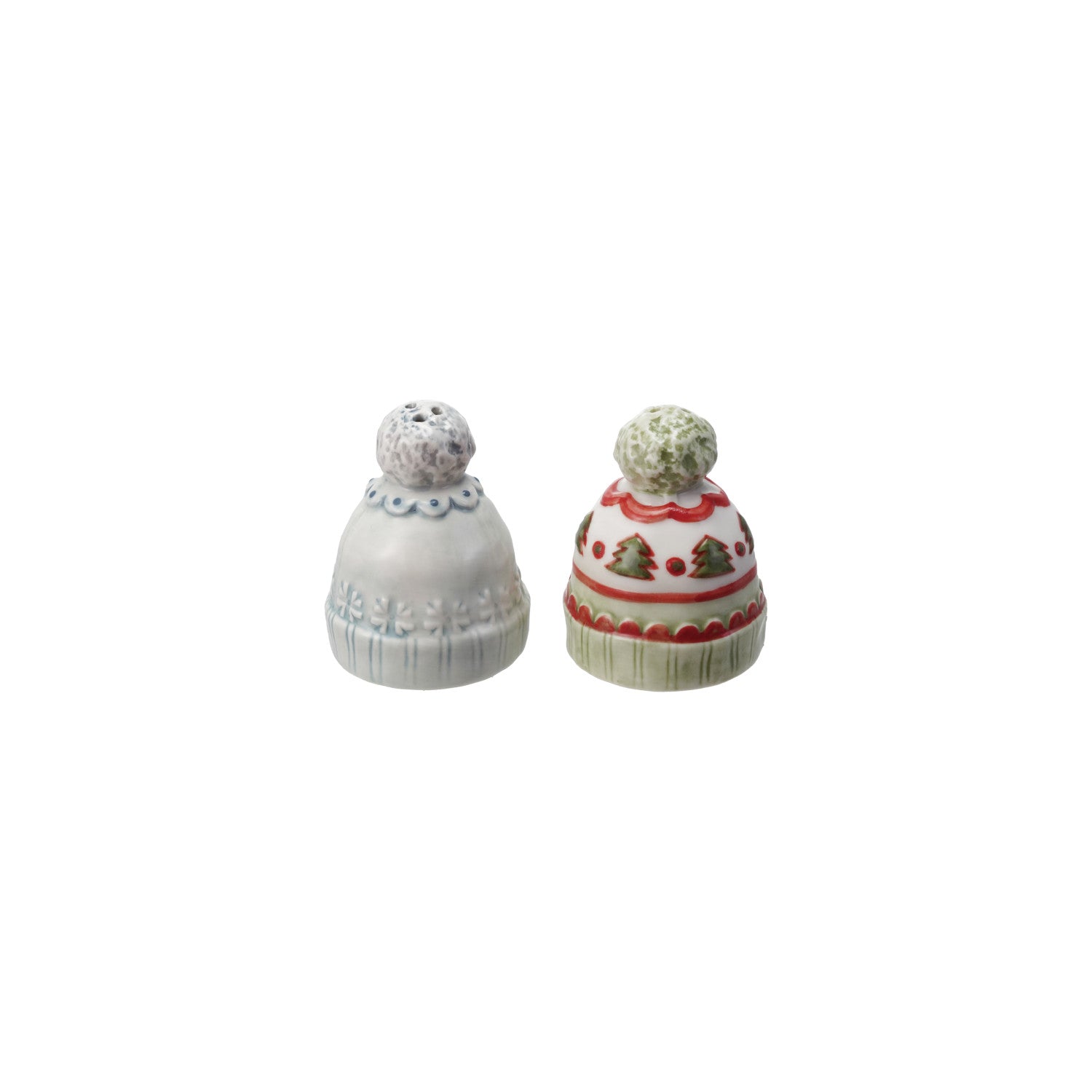 Stoneware Beanie Hat Salt & Pepper Shakers