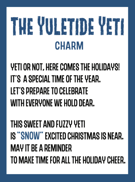 Yuletide Yeti Charm