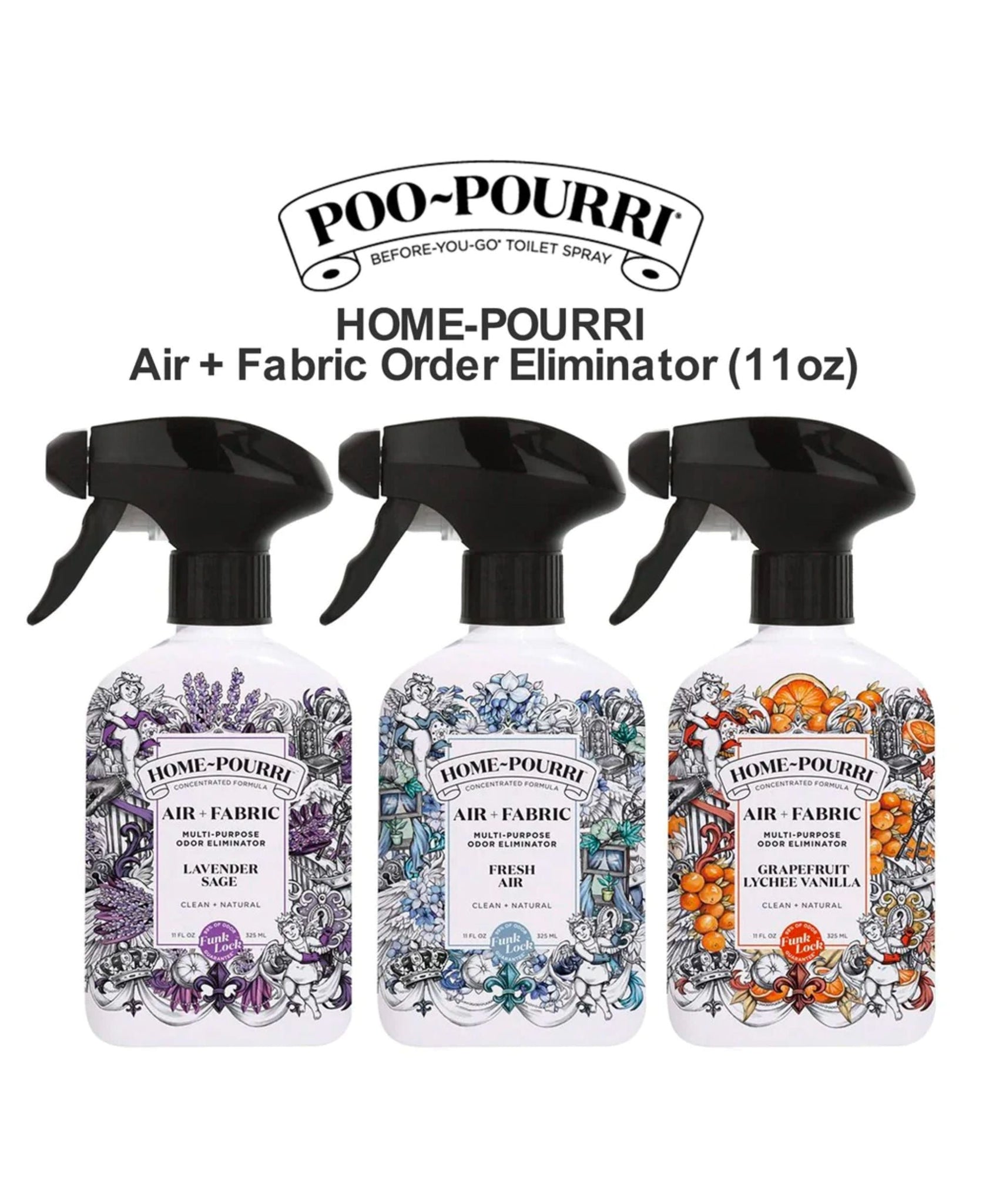 Poo-Pourri Air + Fabric Spray - Grapefruit Lychee Vanilla