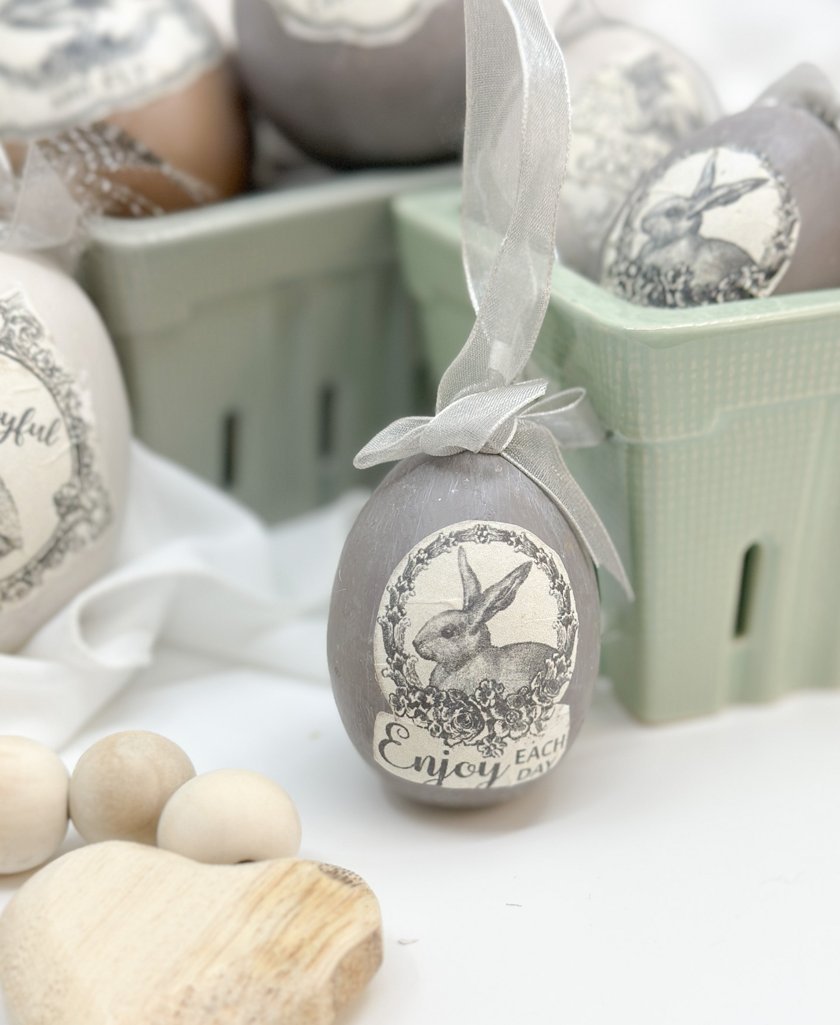 Rustic Easter Egg Ornaments