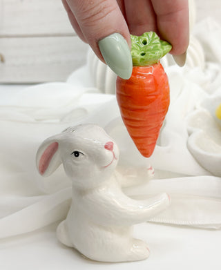 Easter Bunny and Carrot Salt & Pepper Shaker