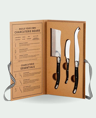 Charcuterie Essentials Knife Gift Book Box Set