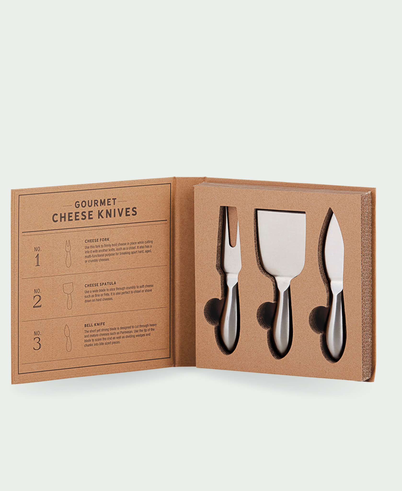 Gourmet Cheese Knives Book Box