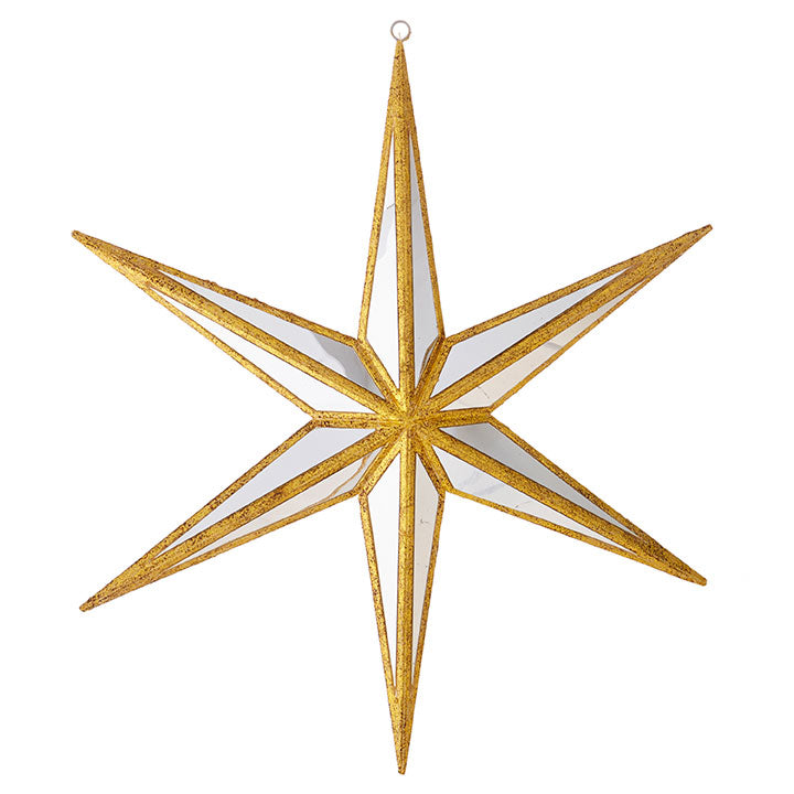 Gold Mirrored Star Ornament