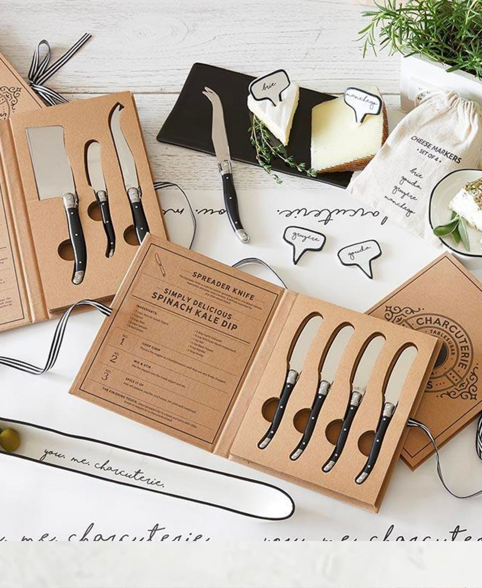 Charcuterie Spreaders Book Box Gift Set