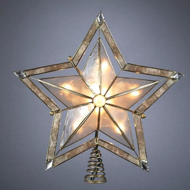 5 Point Gold Star Tree Topper