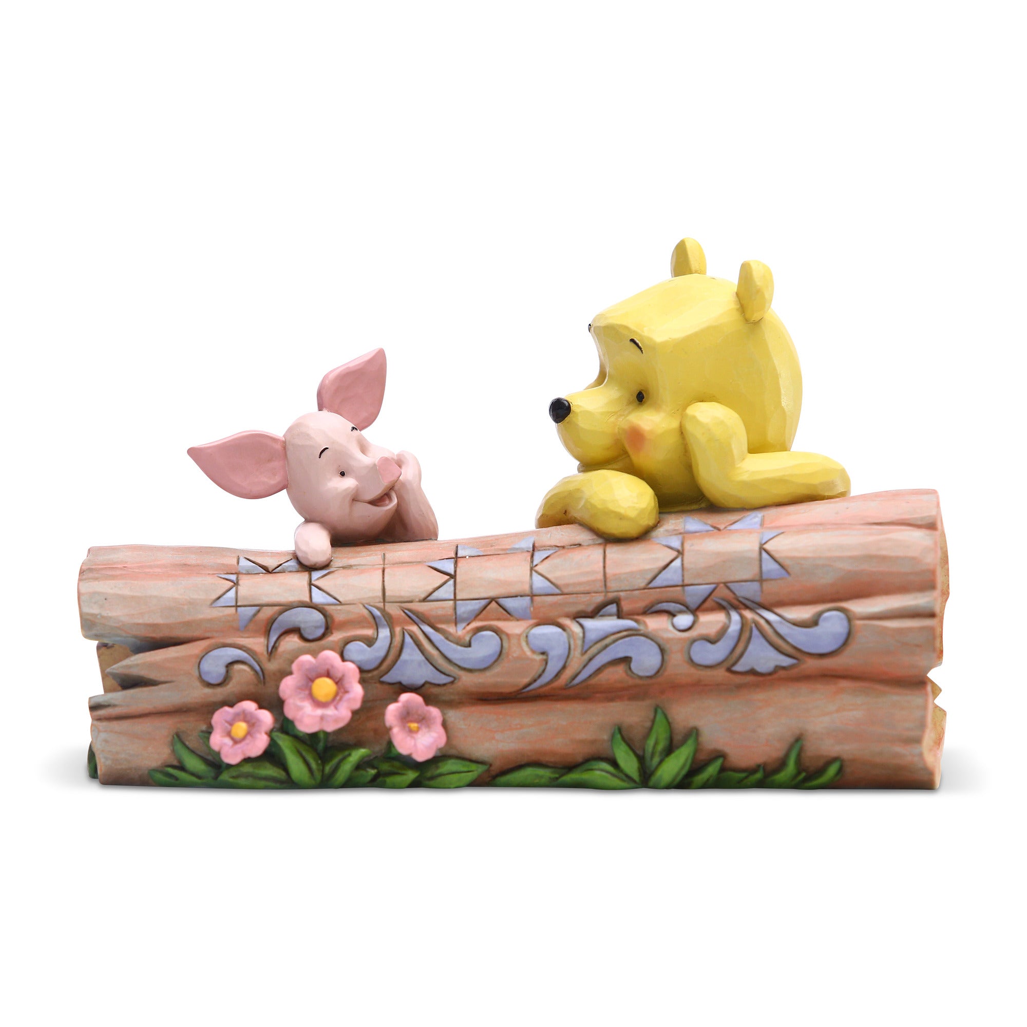 Winnie The Pooh - Pooh & Piglet By Log