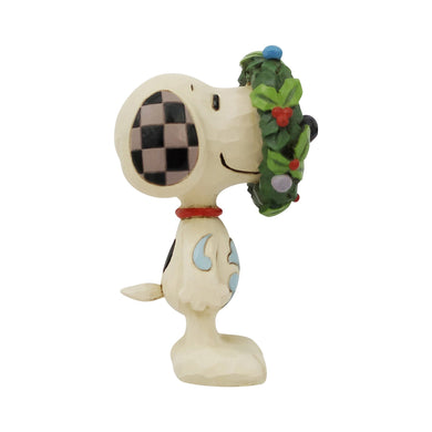 Jim Shore Snoopy Wreath Mini Figurine
