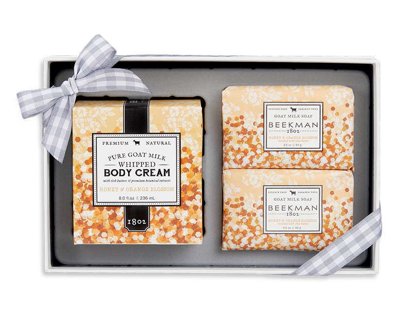 Beekman 1802 Honey And Orange Blossom Soap And Whipped Body Cream Gift Set