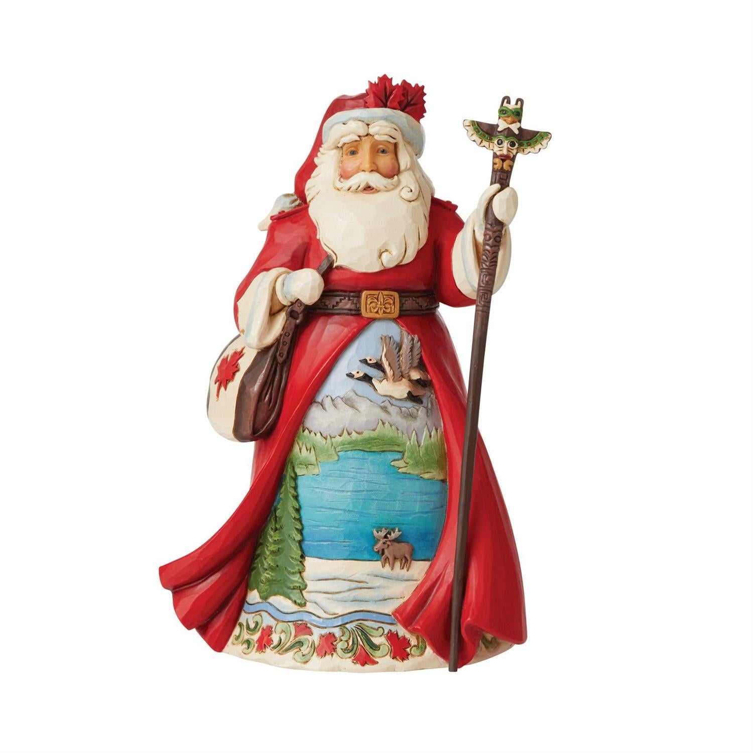 Jim Shore Canadian Santa Figurine
