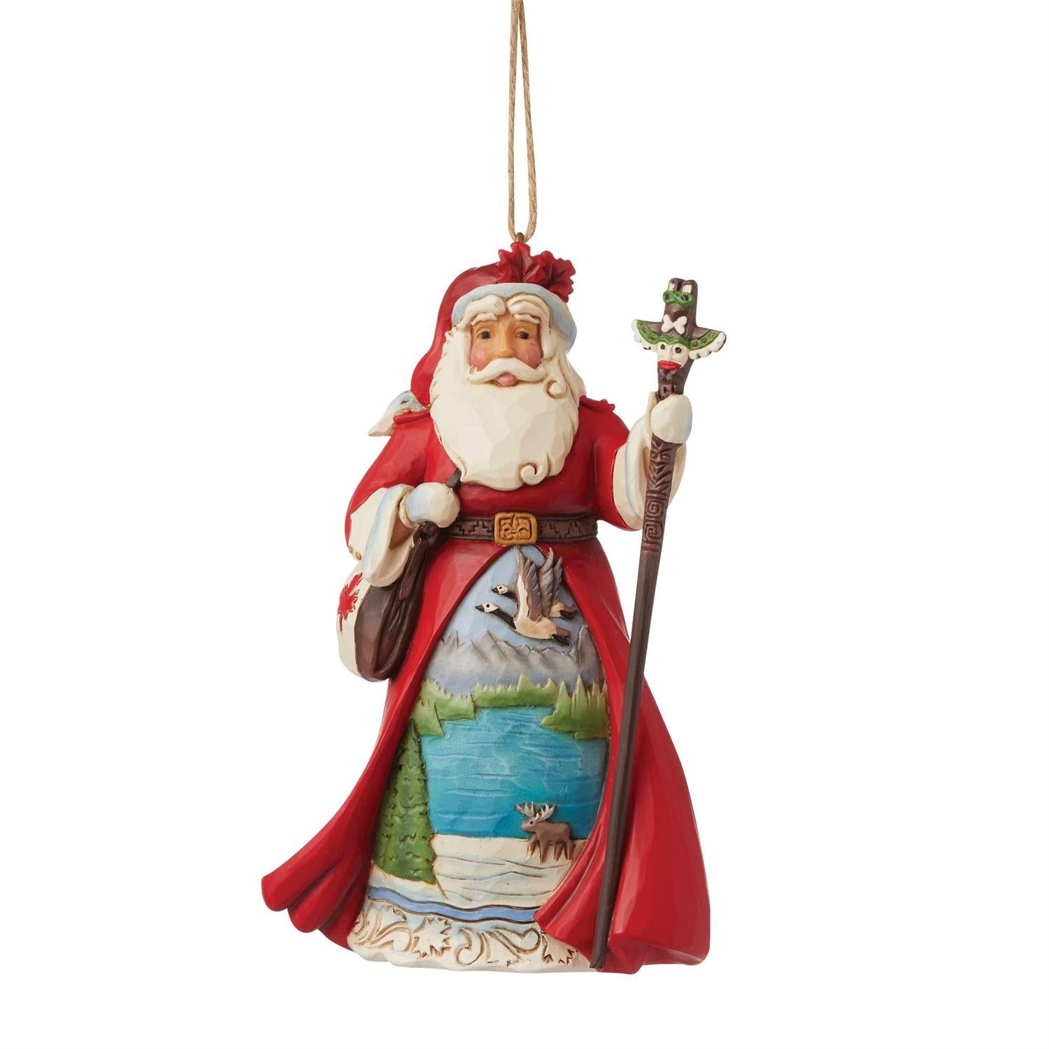 Jim Shore Canadian Santa Hanging Ornament