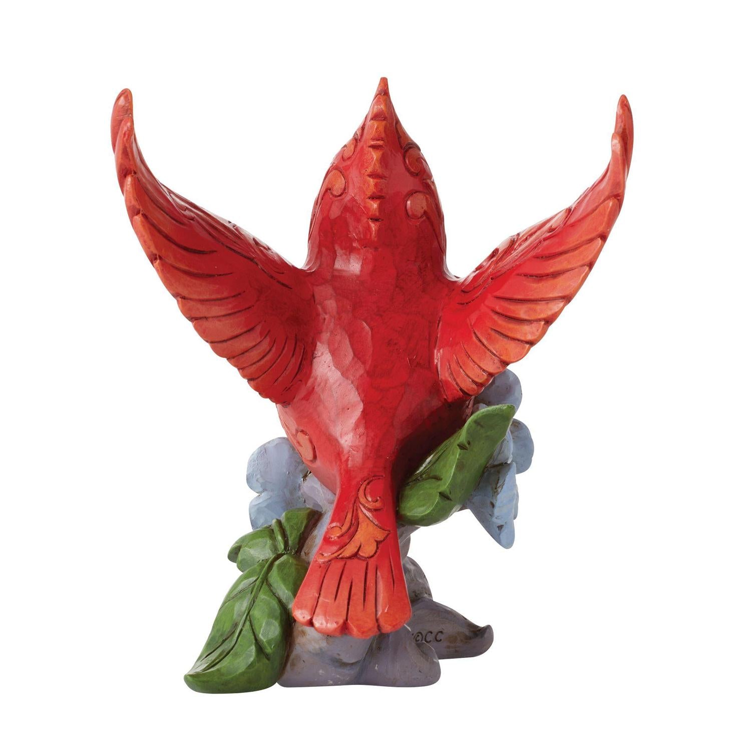 Jim Shore Heartwood Creek Caring Cardinal Forget Me Not Figurine