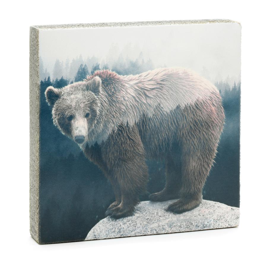 Cedar Mountain Forest Bear Mini Art Block