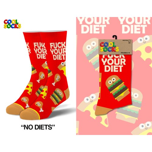 Cool Socks Men's No Diets Socks