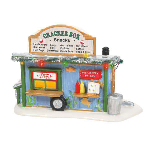 Department 56 Snow Village Cracker Box Snack Shack