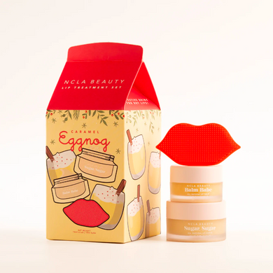 Eggnog Lip Care Duo + Lip Scrubber Gift Set by NCLA Beauty