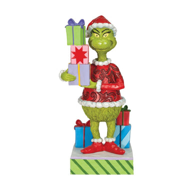 Jim Shore Grinch Holding Presents Figurine