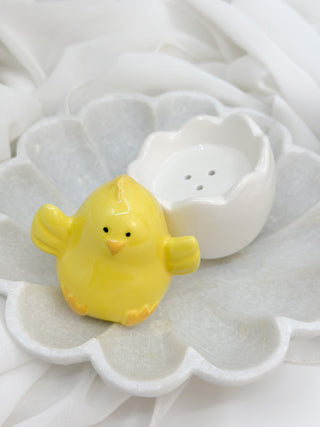 Easter Baby Chick and Egg Salt and Pepper Shakers