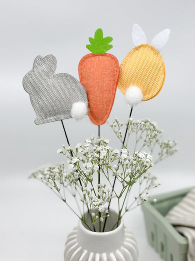 Easter Picks - Bunny, Carrot & Egg