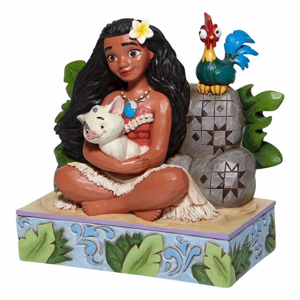 Jim Shore Disney Moana with Pua and Hei Hei