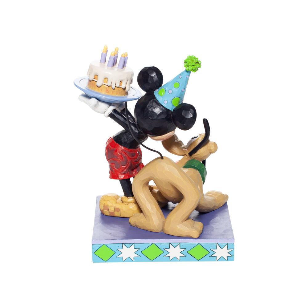 Jim Shore Pluto And Mickey Birthday Figurine