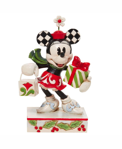 Jim Shore Minnie Mouse 'Holiday Glamour' Figurine