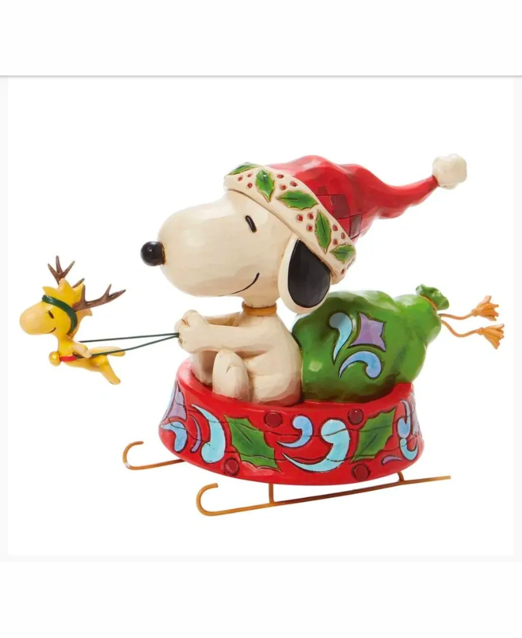 Jim Shore Peanuts Snoopy 'Dashing Through the Holidays'