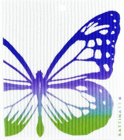 Kattinatt Swedish Dishcloth Regular Butterfly Multi Colored