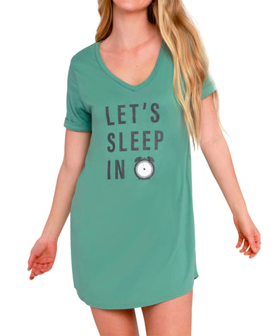 Let's Sleep In -- Sleep Shirt