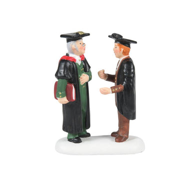 Department 56 Dickens' Village Oxford Professor & Student