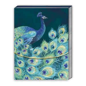 Punch Studio Emerald Peacock Notepad