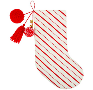 Christmas Stocking - Red & White Stripe