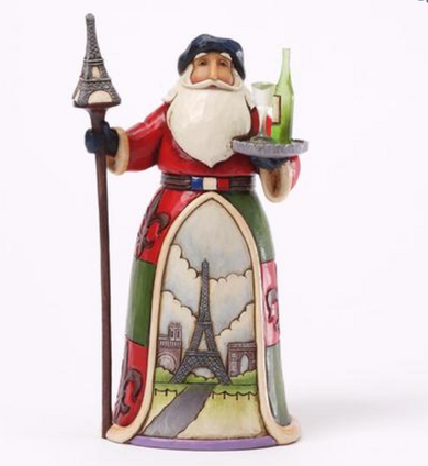 Jim Shore Santa's Around the World Hanging Ornament - France